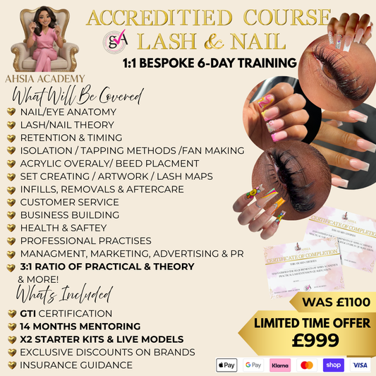 The Elite CEO LASH & NAIL Programme (6-Day Training)