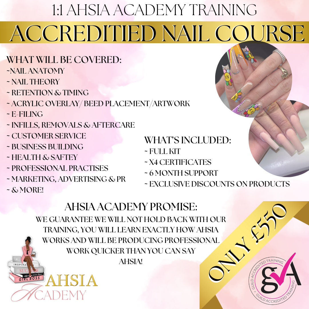 1:1 NAIL TRAINING COURSE