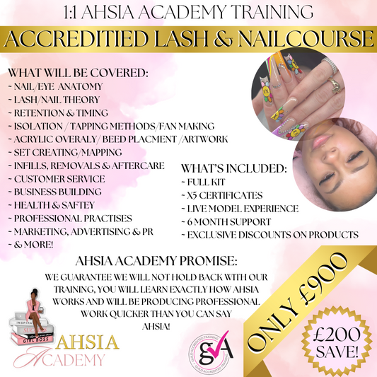 1:1 LASH & NAIL TRAINING COURSE